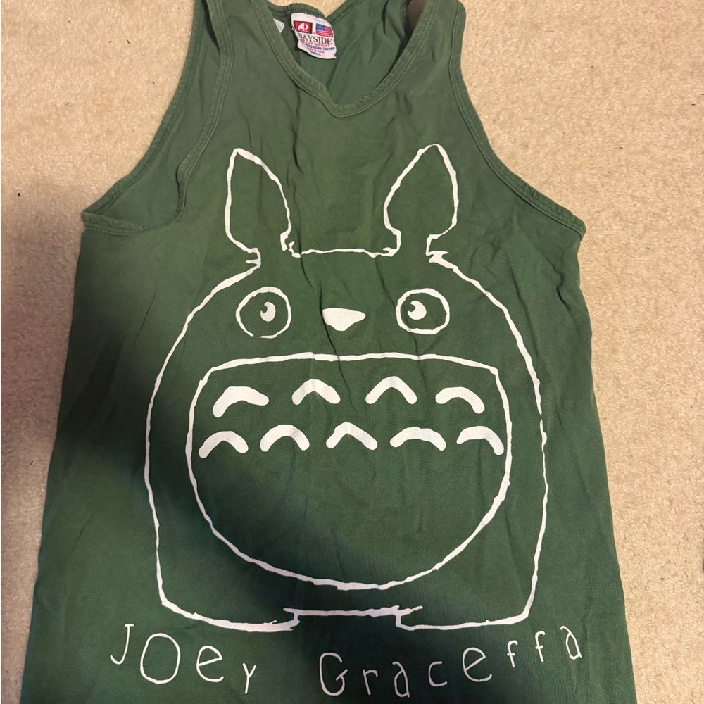 Green Graphic Tank Top